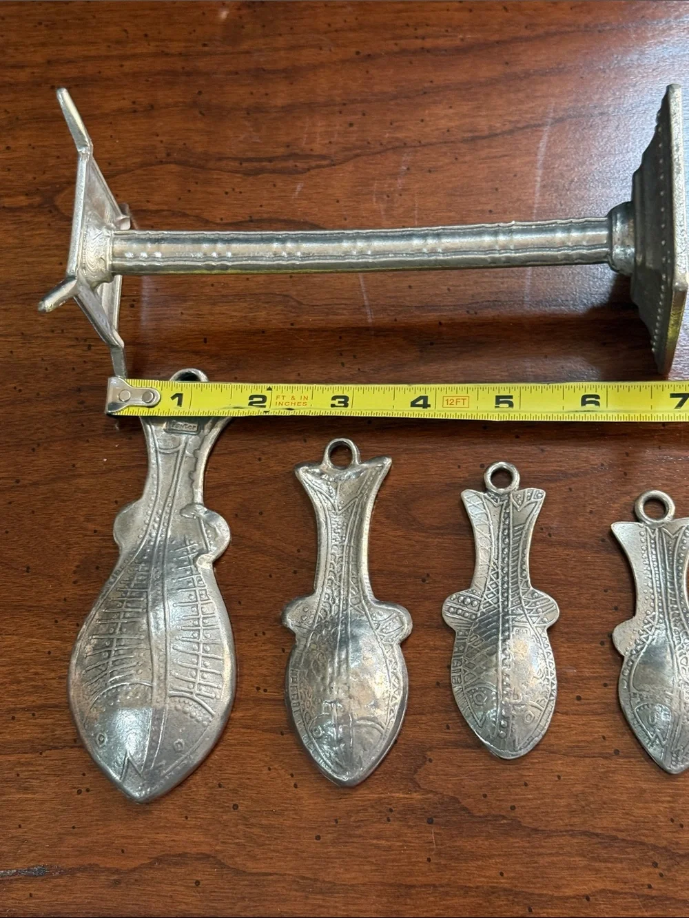 Crosby & Taylor Pewter Fish-Shaped Metal Spoon Set Collection